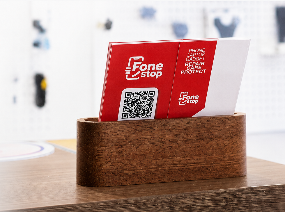 Fonestop contact cards in store